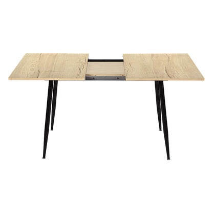 ONAVA Uitschuifbare Eettafel Rechthoekige Eikenhouten Keukentafel 120-160 cm
