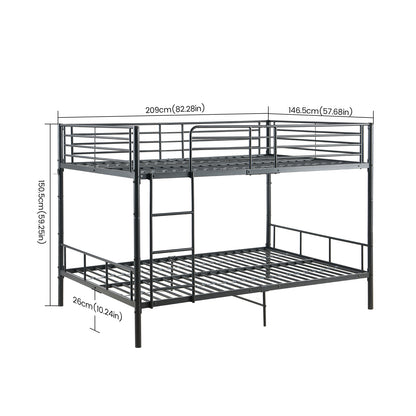 OTIS stapelbedframe met bovenliggend tweepersoonsbed 209 cm × 146 cm