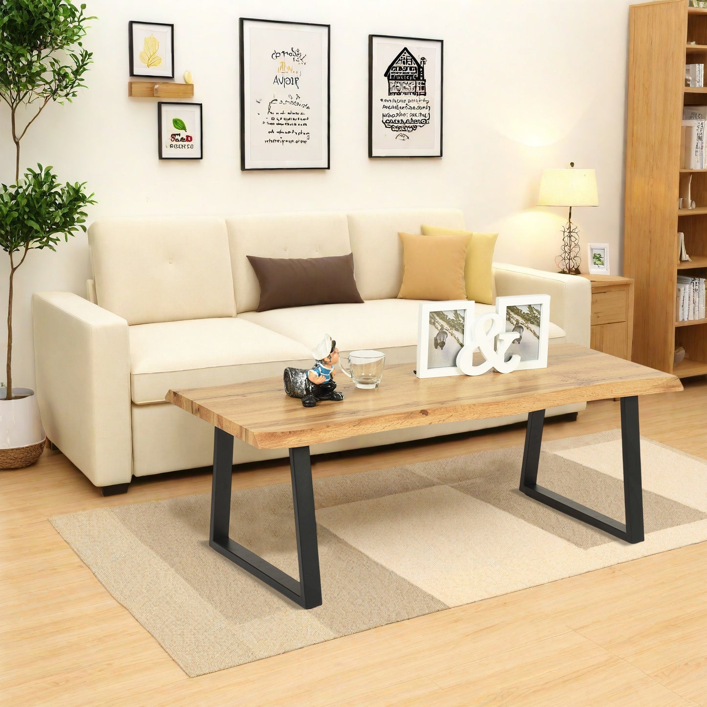 PILAR Lage Tafel Centertafel 110cm - HOUT