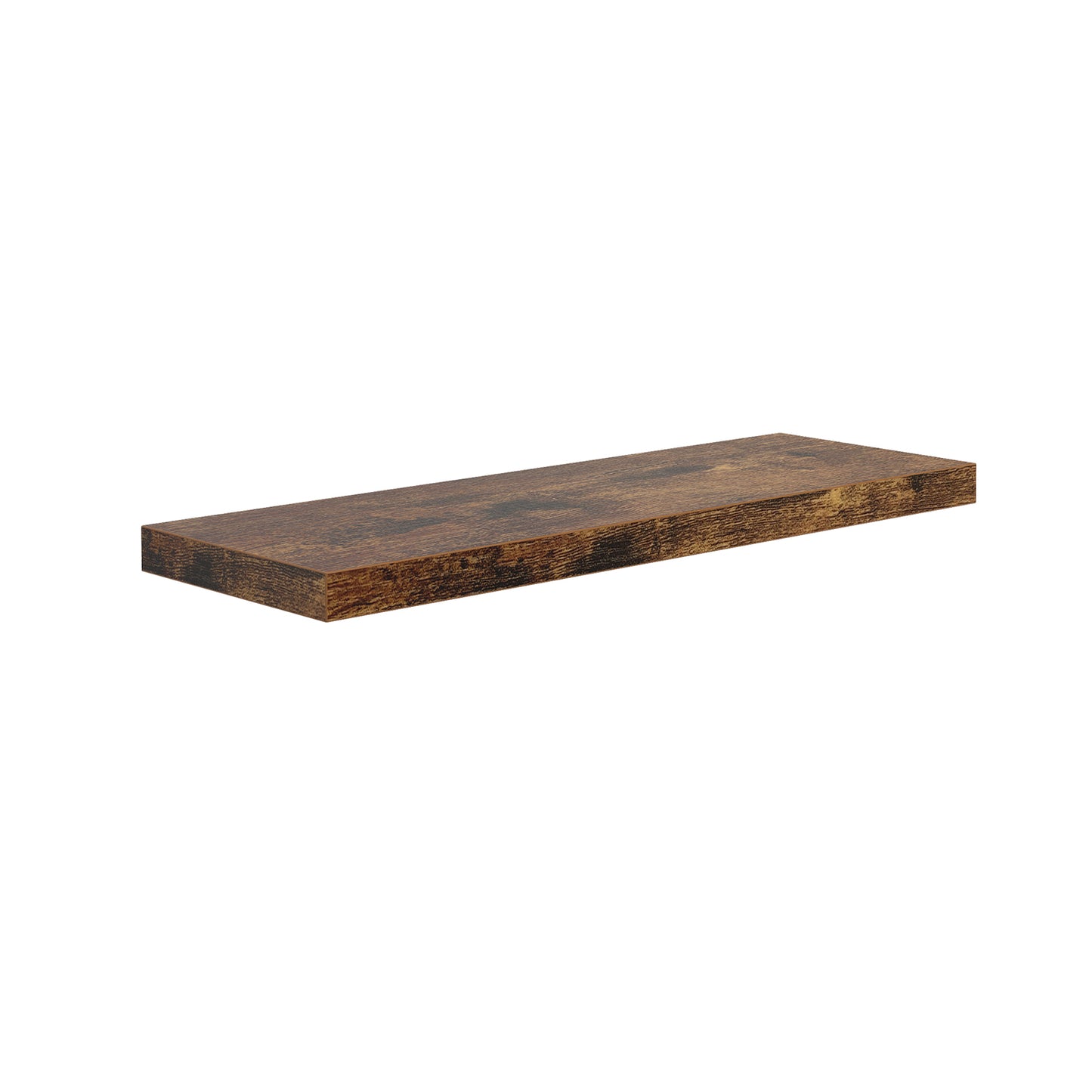 POMONA Wandplanken, Set van 2 zwevende planken - Brandhoutpatroon