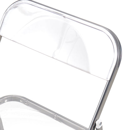 PURDY Stapelbare Vouwstoelen Set van 4/6 - Doorzichtig