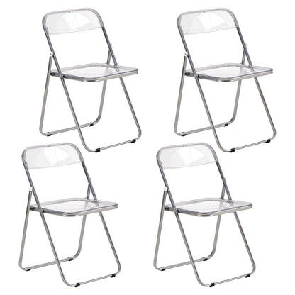 PURDY Stapelbare Vouwstoelen Set van 4/6 - Doorzichtig