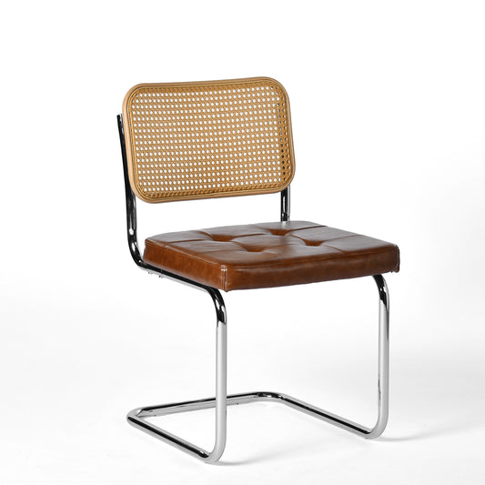 Mid-Century Rattan-Stijl Klassieke Stoelset van 2 | EGGREE