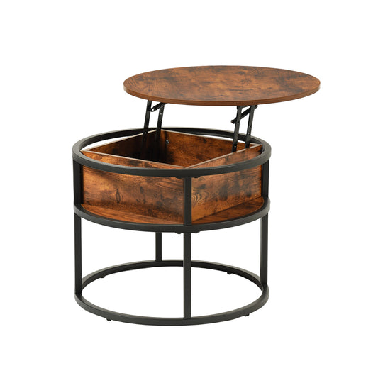 Ronde Lift-tafel met Verborgen Opbergruimte - ROSS
