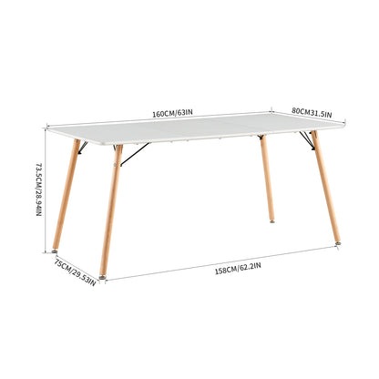 EGGREE Multifunctionele Nordic Simple Moderne Eettafel - Wit