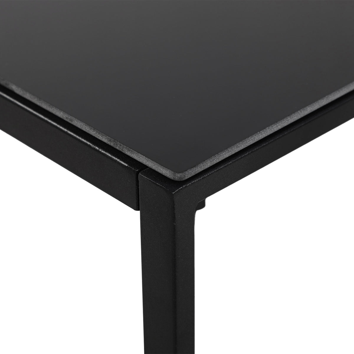 5-delige rotan tuinset, 2 fauteuils + 2 voetenbankjes + 1 tafel - zwart