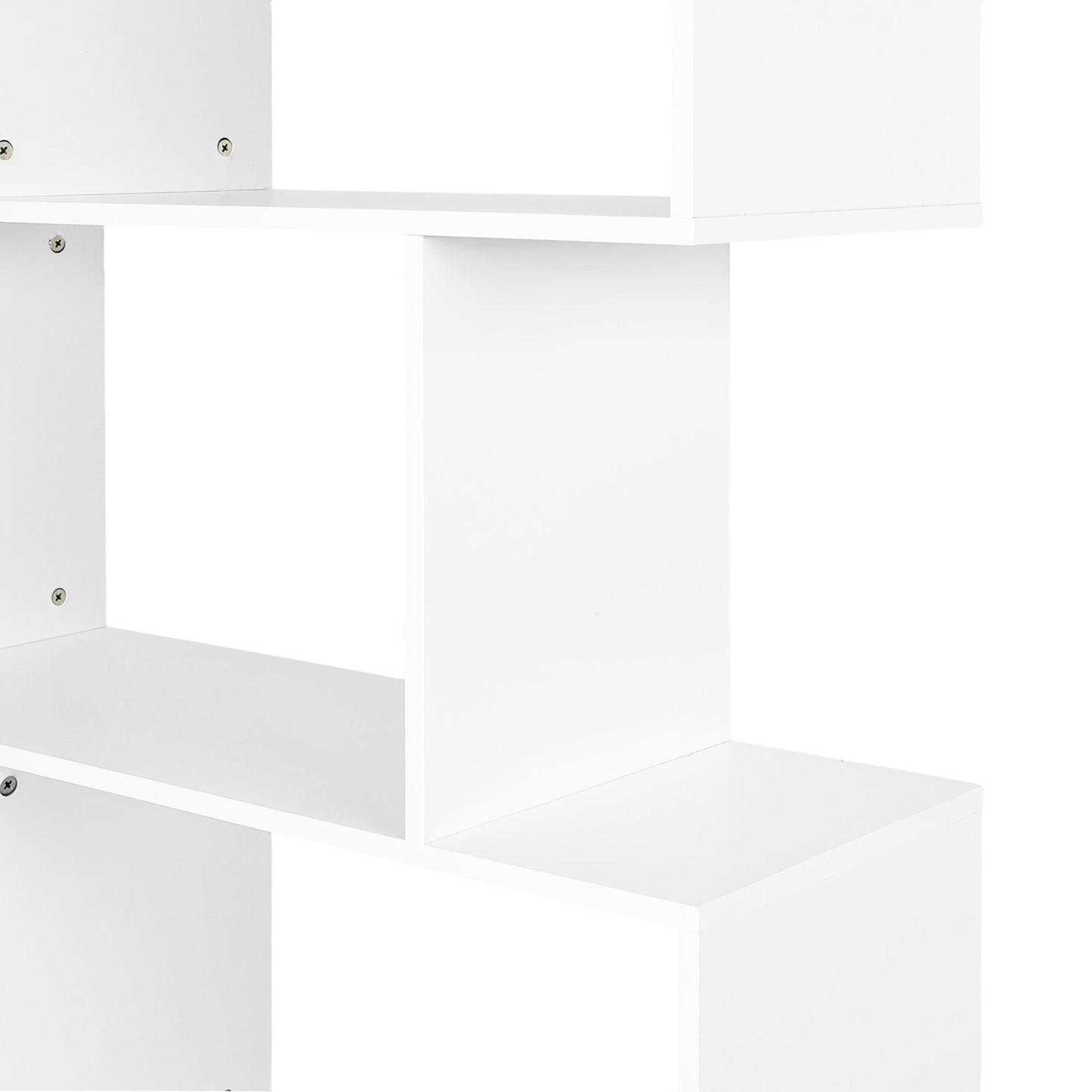 TILDEN Boekenkast, staande plank, kantoorplank, kamerscherm met 6 vakken - wit