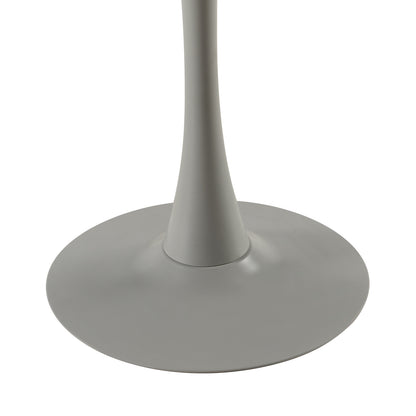 TULIP Trestle Eettafel 80cm - Wit/Zwart/Marmer/Gray