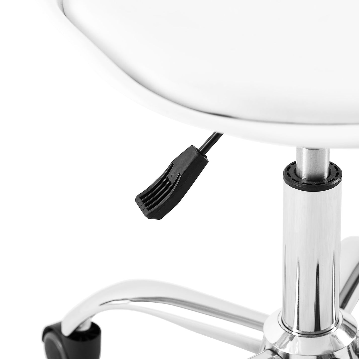 TULIP Plastic Bureaustoel Minimalistische Stoel set van 1 - Wit/Zwart