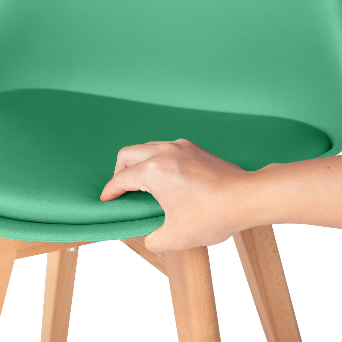 TULIP eetkamerstoelen set van 4 - Lake Green