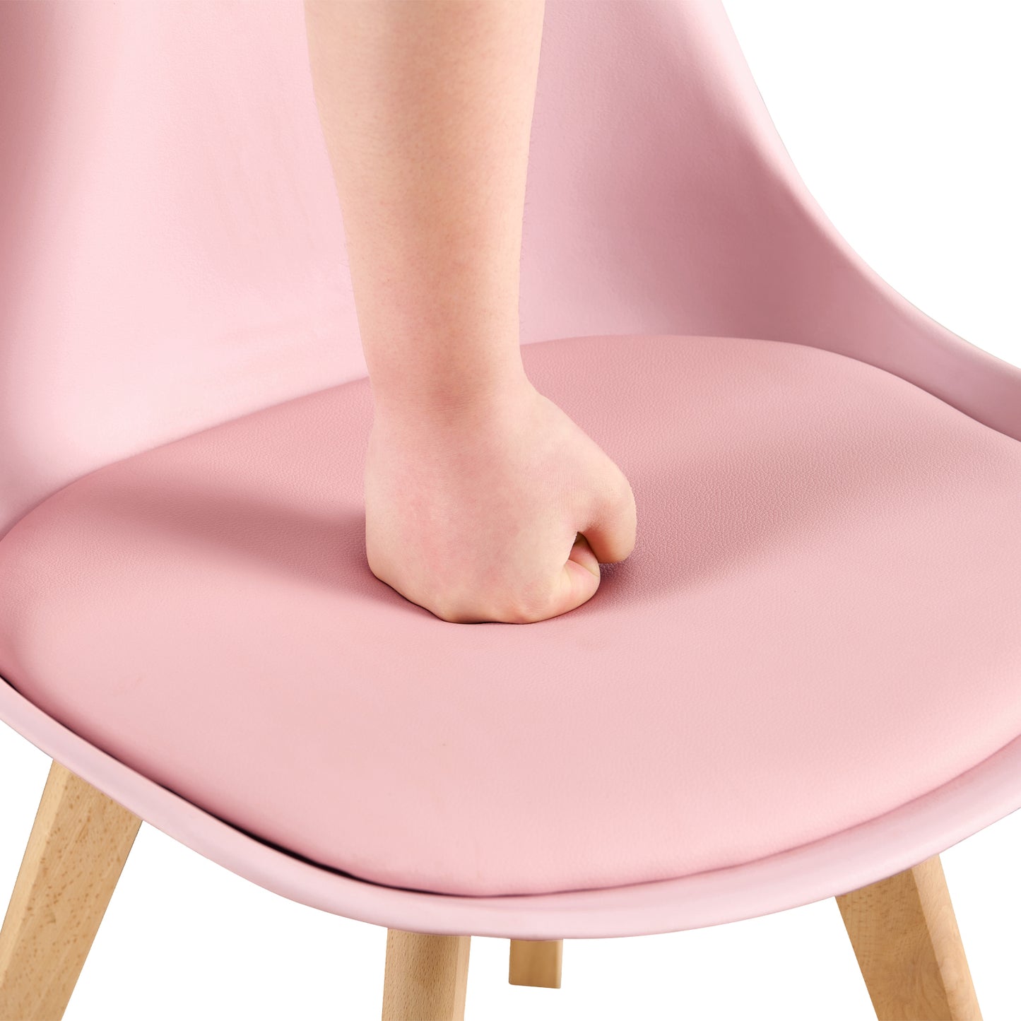 TULIP Gestoffeerde Eetkamerstoelen (Set van 2/4) - Roze