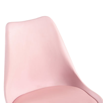 TULIP Gestoffeerde Eetkamerstoelen (Set van 2/4) - Roze