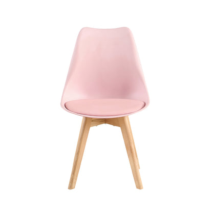 TULIP Gestoffeerde Eetkamerstoelen (Set van 2/4) - Roze
