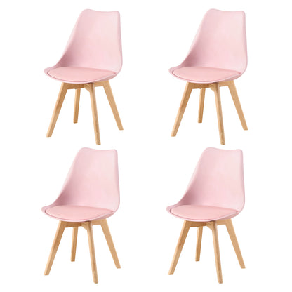 TULIP Gestoffeerde Eetkamerstoelen (Set van 2/4) - Roze