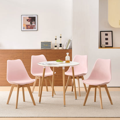 TULIP Gestoffeerde Eetkamerstoelen (Set van 2/4) - Roze