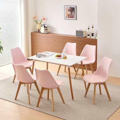 TULIP Gestoffeerde Eetkamerstoelen (Set van 2/4) - Roze