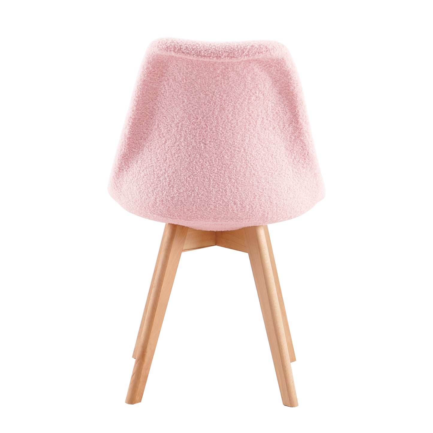 Kasjmier Gestoffeerde Eetkamerstoelen (Set van 2/4) - Wit/Roze/Lichtblauw - TULIP