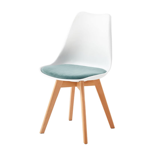 TULIP Retro Design Beklede Bijzetstoelen (Set van 4)
