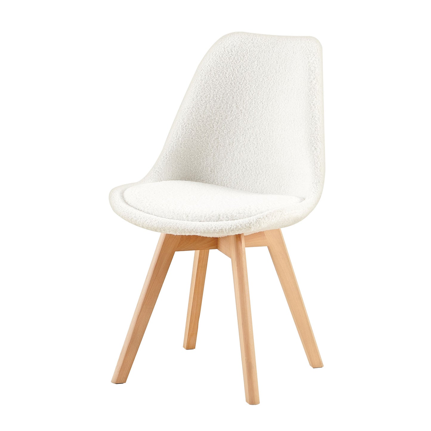 Kasjmier Gestoffeerde Eetkamerstoelen (Set van 2/4) - Wit/Roze/Lichtblauw - TULIP