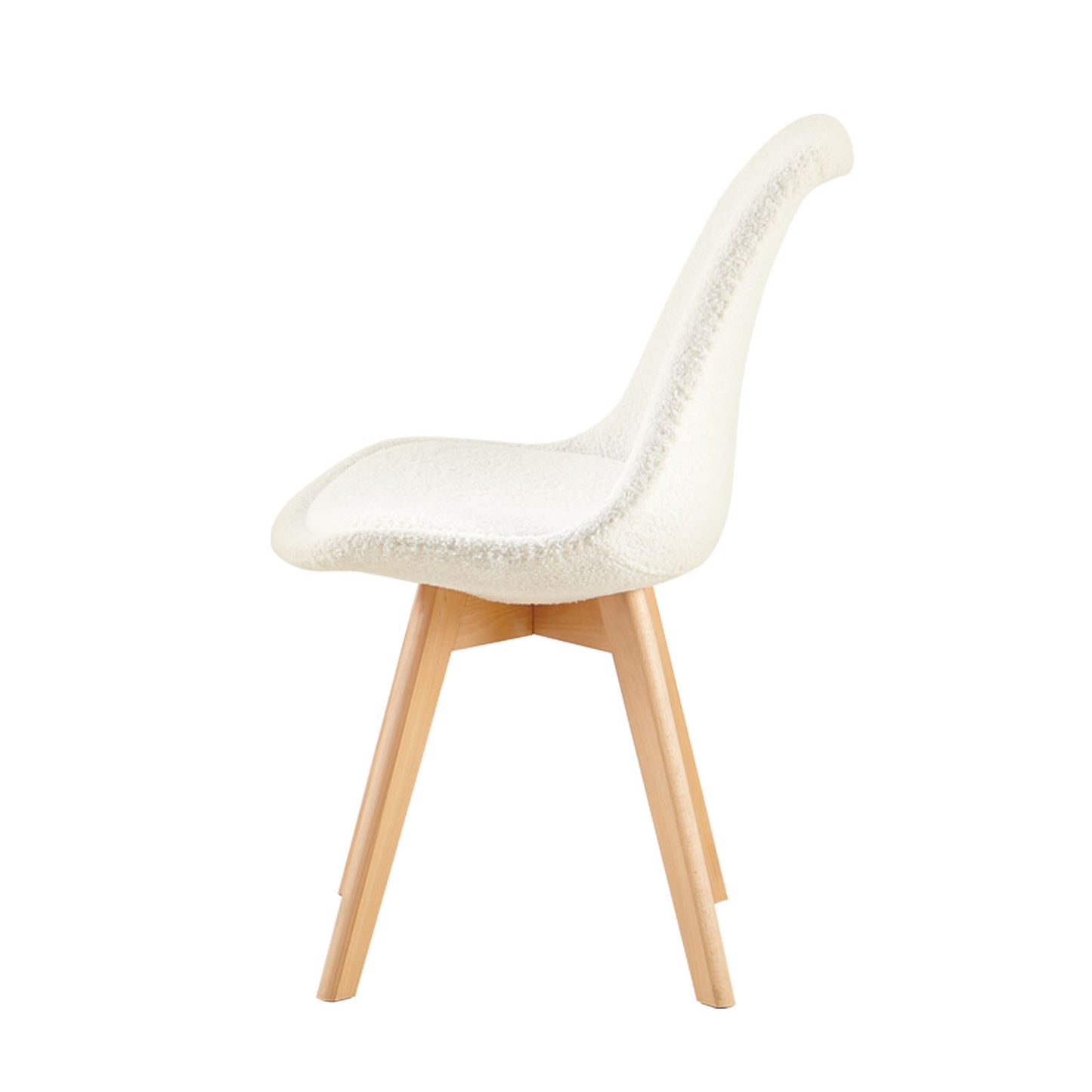 Kasjmier Gestoffeerde Eetkamerstoelen (Set van 2/4) - Wit/Roze/Lichtblauw - TULIP