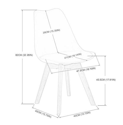 Stoelen Eetkamer Met Beuken Poten Set van 2/4-Licht Khaki - TULIP
