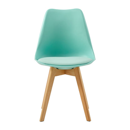 Mix en Match Leren Eetkamerstoelen Set van 4 - Tulip