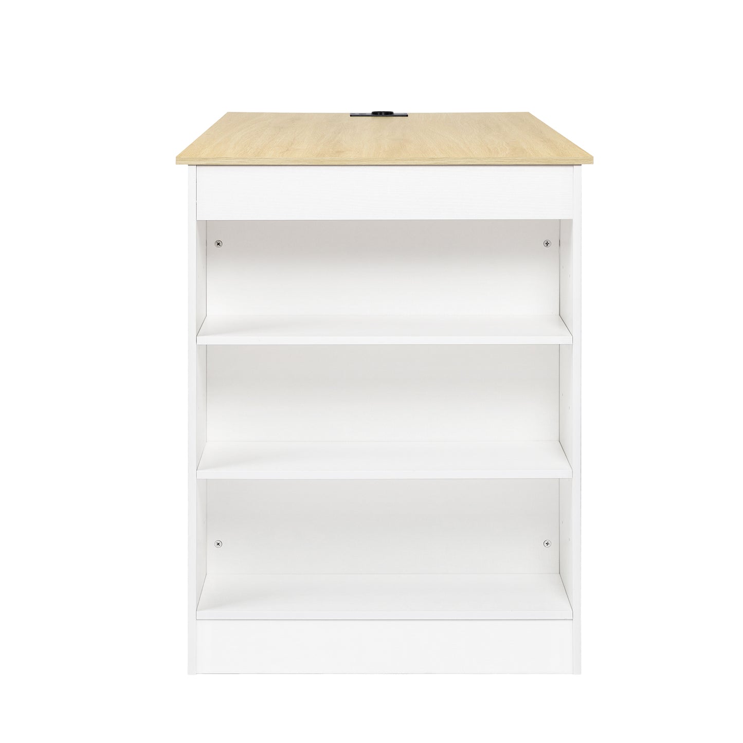 TURLEY Modern bartafel Bureautafel met vakken - Zwart/Wit