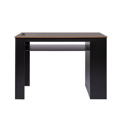 TURLEY Modern bartafel Bureautafel met vakken - Zwart/Wit