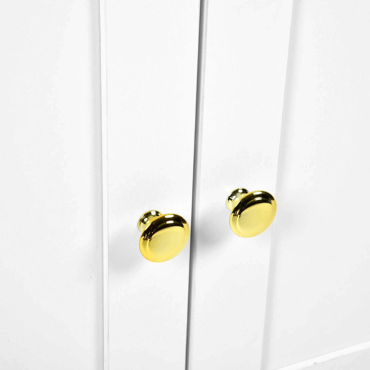 VIDOR Dressoir, keukenkast met magnetronrek - wit