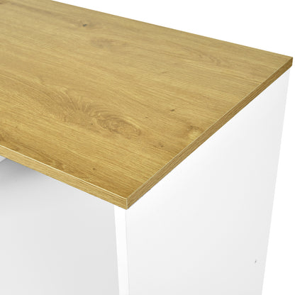 VIDOR Dressoir, keukenkast met magnetronrek - wit