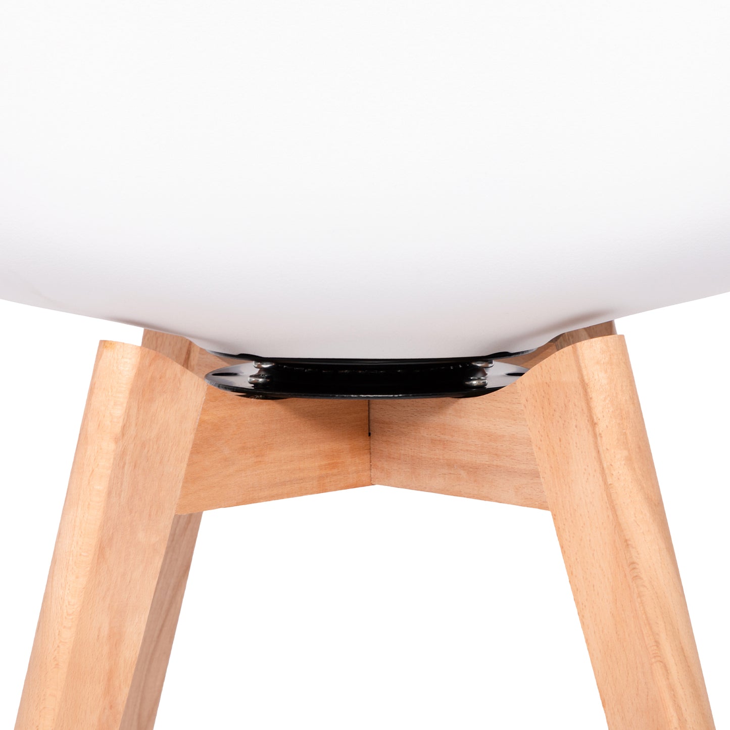 360° Armloze Draai Stoelen Set van 2/4 VINCO – Zwart/Wit/Grijs