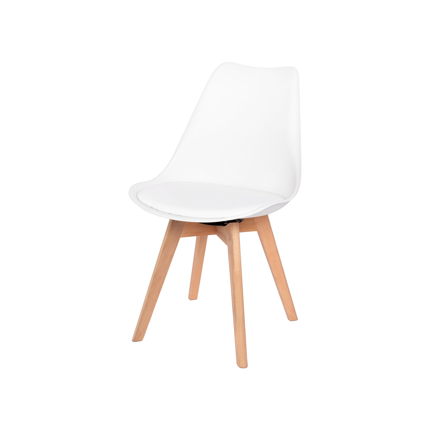 360° Armloze Draai Stoelen Set van 2/4 VINCO – Zwart/Wit/Grijs
