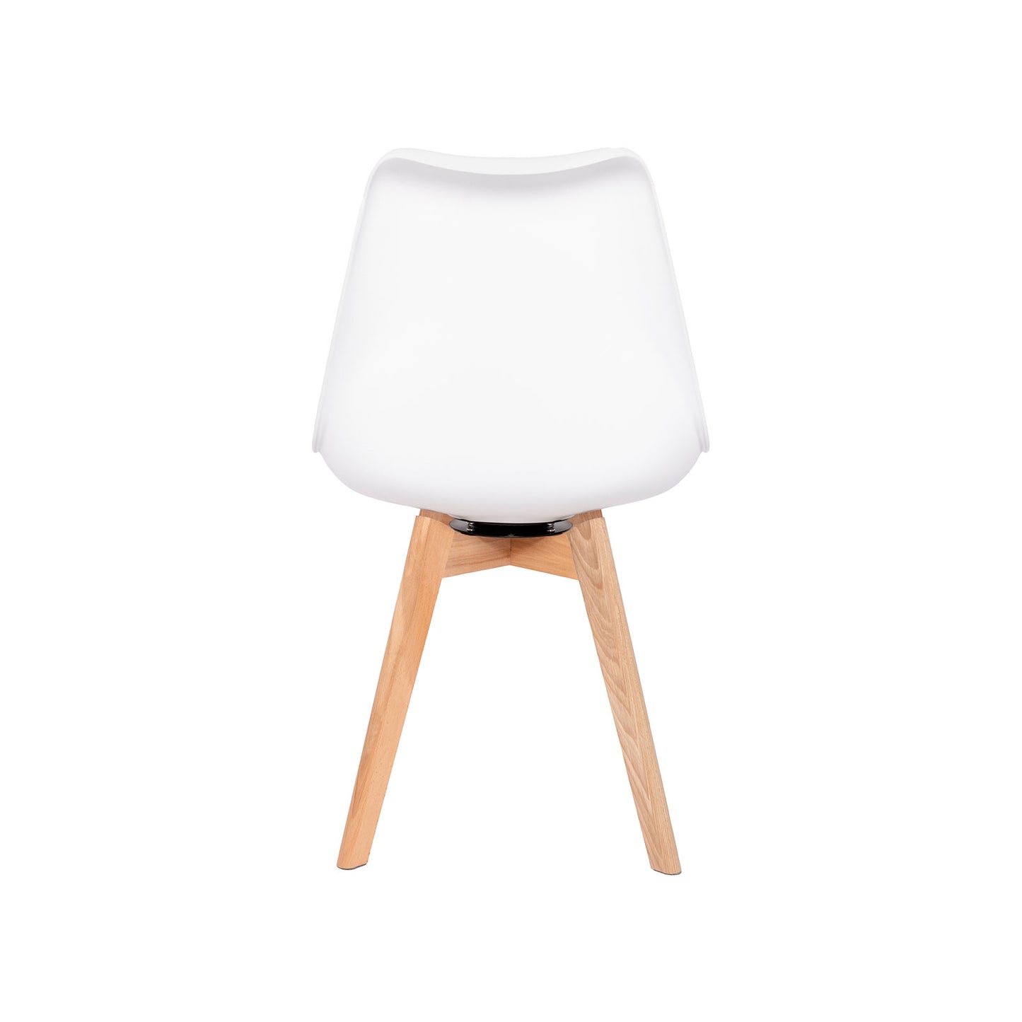 360° Armloze Draai Stoelen Set van 2/4 VINCO – Zwart/Wit/Grijs