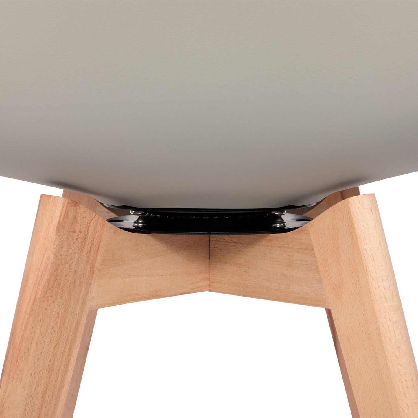 360° Armloze Draai Stoelen Set van 2/4 VINCO – Zwart/Wit/Grijs