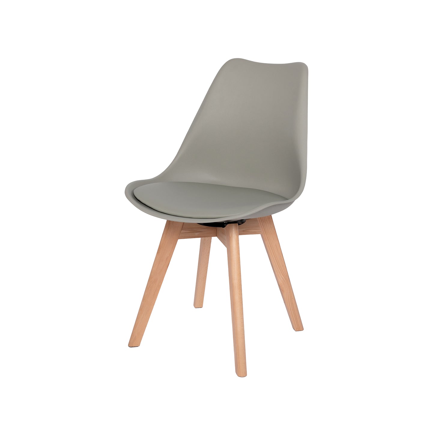 360° Armloze Draai Stoelen Set van 2/4 VINCO – Zwart/Wit/Grijs