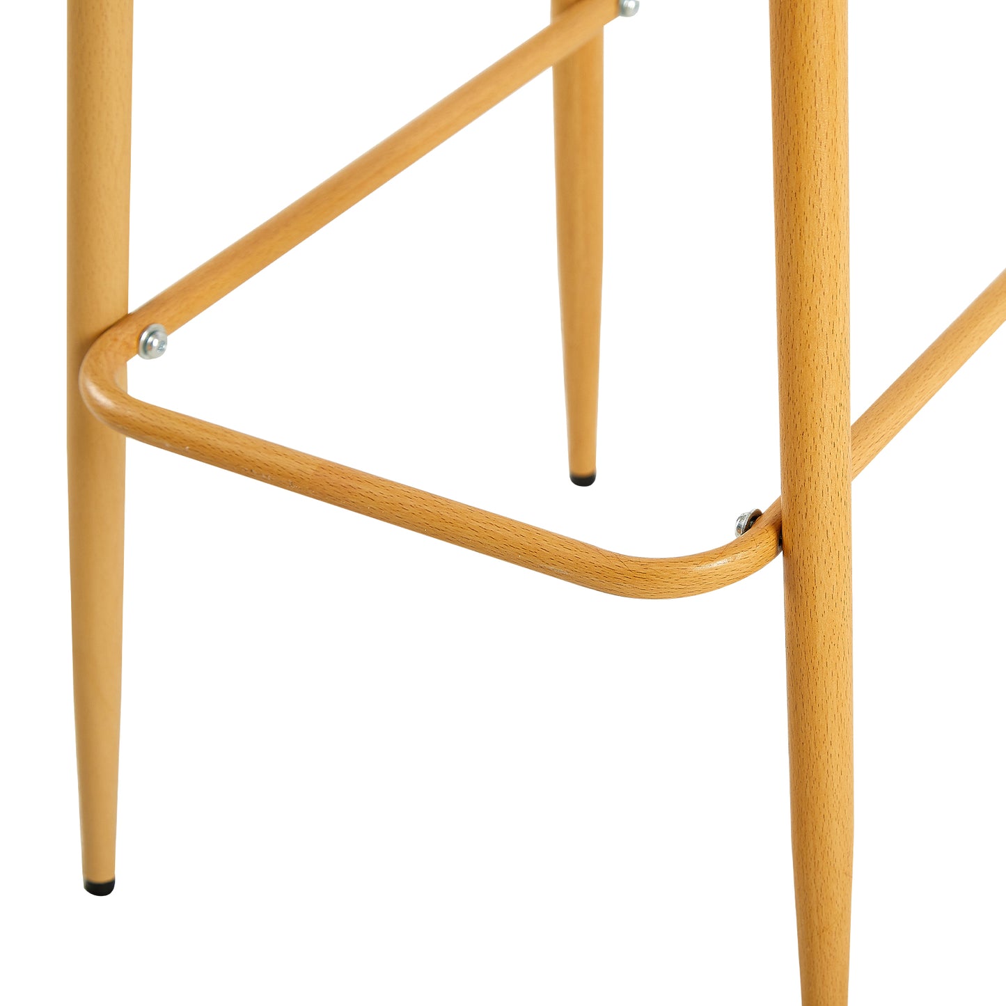 Moderne ijzeren barkruk in industriële stijl Ademende holle rugleuning Set van 4- Zwart/Wit